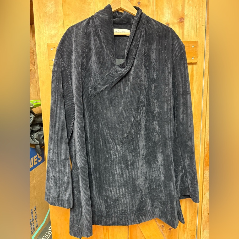 Dante Black Corduroy Top